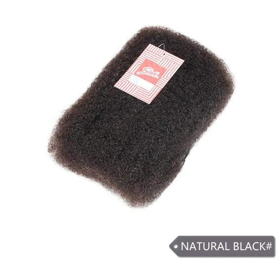 Afro Kinky Bulk Human Hair for Braiding & Twists | 100% Remy Brazilian Hair 50g/pc | 9 Colors | 10-22 Inch | Single, 3-Pack & 4-Pack Bundles