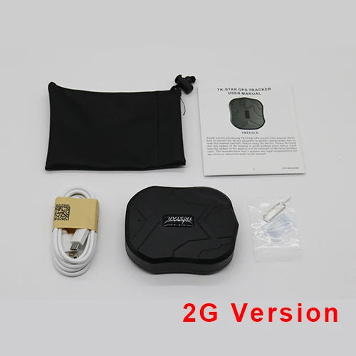 TKSTAR TK905 2G GPS Car Tracker – 5000mAh, Magnetic, Waterproof, Free App | 4 Variants: Box & Charger Options | CE/FCC/RoHS | 217g