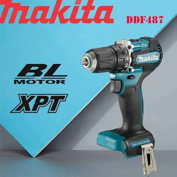 Makita DDF487 Cordless Driver Drill 18V Brushless | Impact Screwdriver | No Battery Included | CE Certified | Home DIY | 987g
