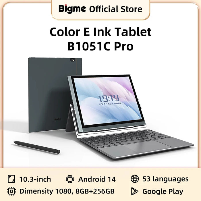 Bigme B1051C 10.3 Color E-Ink Tablet – Android 14, Kaleido 3 300PPI, Lite/Standard/Pro (4GB–8GB, 64GB–256GB), Stylus, Wi-Fi 6, Google Play