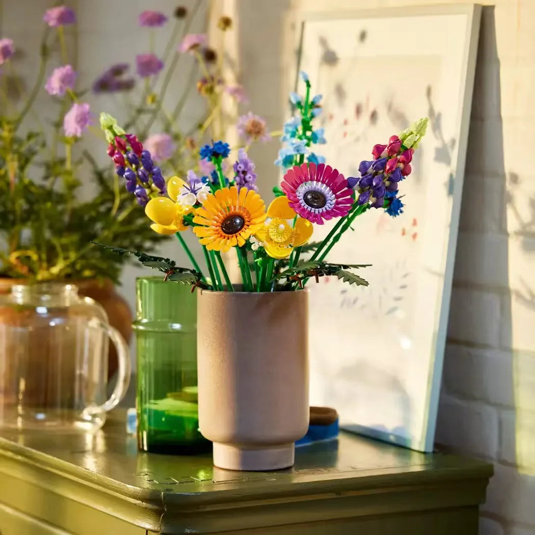 ICONS Eternal Flowers Bouquet Building Blocks – 939 Pieces, LEGO-Compatible Plant Home Decor, Girls Birthday Gift, Ages 14+