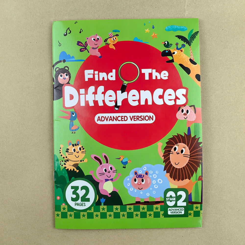 Hidden Differences Activity Book – Find the Differences Game | Attention & Concentration Training | Visual Perception Skills | Ages 5–8 | English
