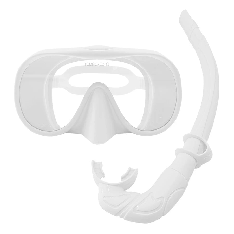 180° Full-Face Snorkeling & Diving Mask – Anti-Fog, Breathing Tube | 9 Colors: Light Blue, Black, Pink, Green, Navy Blue, White, Brown, Purple, Off-White