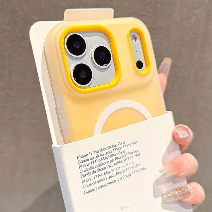 2-in-1 Magnetic iPhone Case with MagSafe – Matte Candy Color Cover for iPhone 11–17 Series (Pro, Max, Plus, Air) | 7 Colors