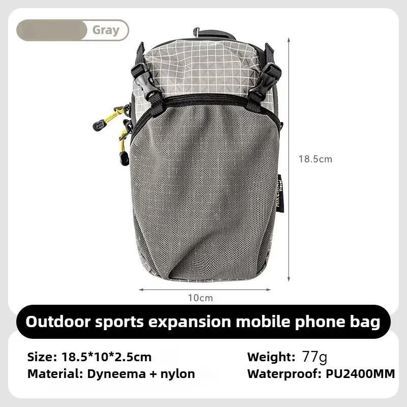 HIKEMAN Water Bottle Holder & Phone Pocket Bag – 420D Nylon, Waterproof, Quick-Adjust Strap, for Cycling, Hiking & Camping, Multiple Colors