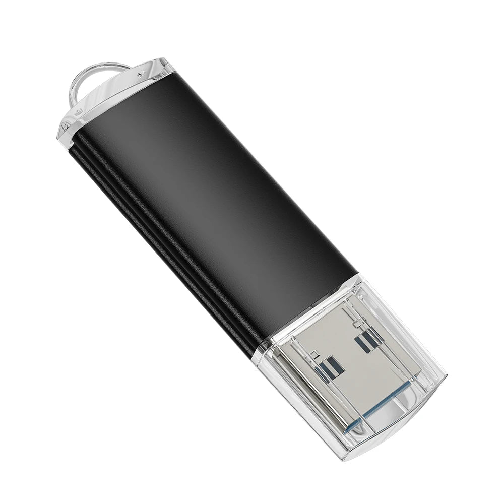 USB Flash Drive – Metal, USB 2.0, 4GB / 8GB / 16GB / 32GB / 64GB / 128GB, Available in 9 Colors (Green, White, Purple, Blue, Pink, Orange, Red, Yellow, Black)