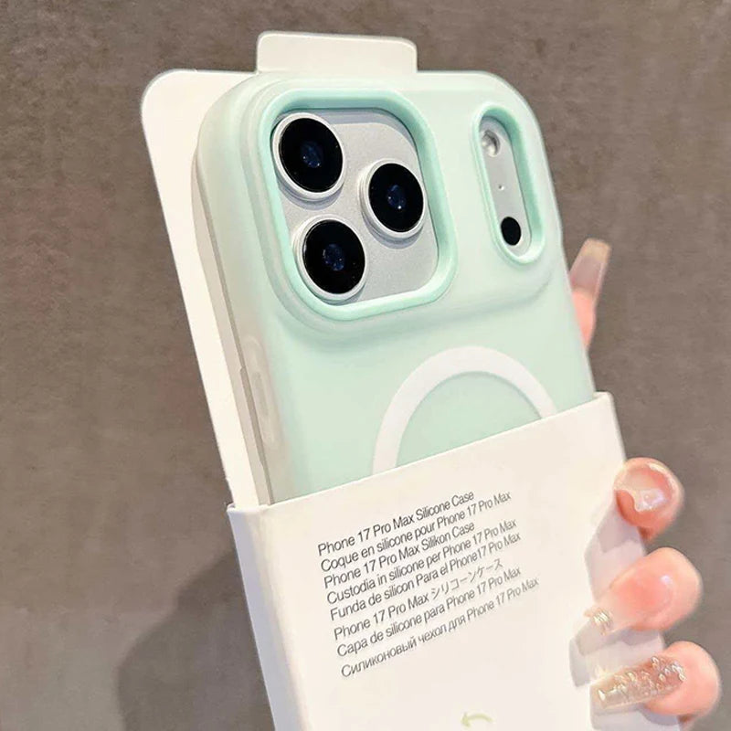 2-in-1 Magnetic iPhone Case with MagSafe – Matte Candy Color Cover for iPhone 11–17 Series (Pro, Max, Plus, Air) | 7 Colors
