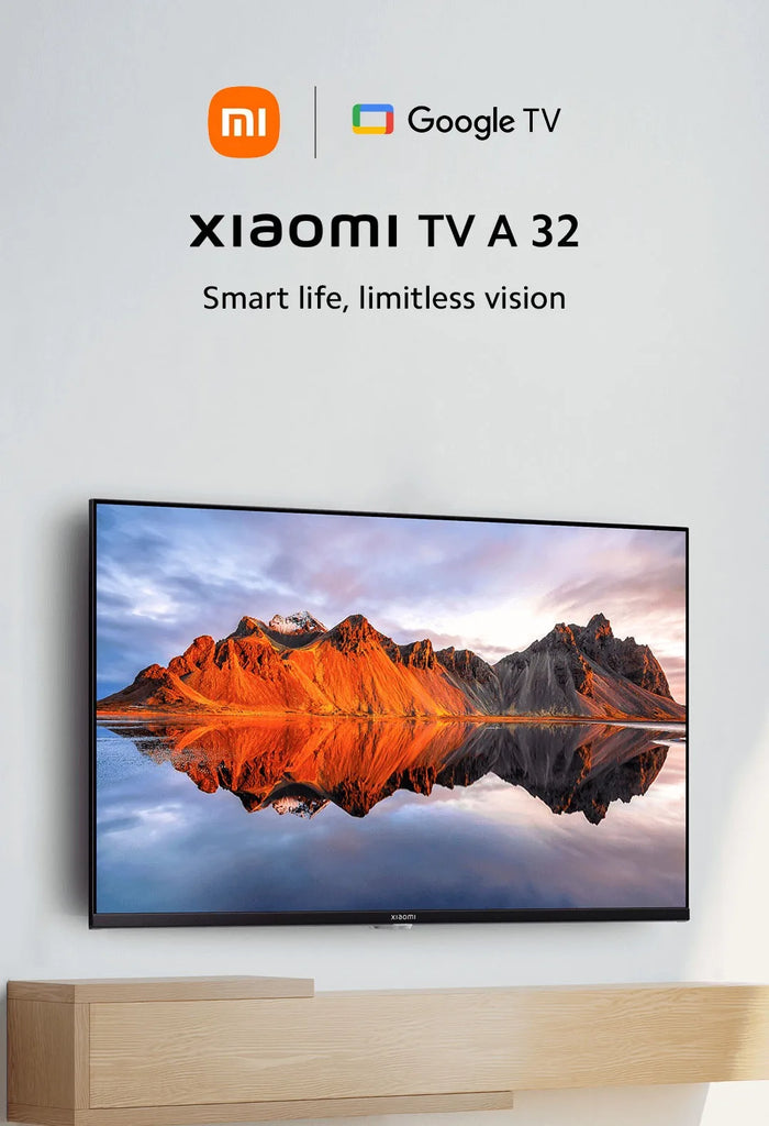 Xiaomi TV A32 L32M8-P2EU – 32" HD, Google TV, Dolby Audio, DTS-X, Chromecast, Miracast, 60Hz, Metal Finish | Ships from Poland | 4.8kg