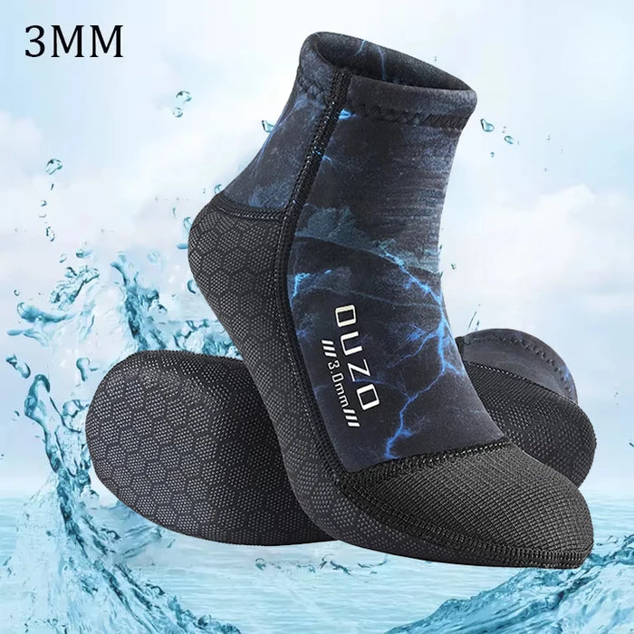 3mm Neoprene Diving Socks – Anti-Slip, Warm & Cold-Proof | 4 Colors | 7 Sizes: XS to 3XL (EU 34-47) | Surfing, Snorkeling & Water Sports | 28 Variants