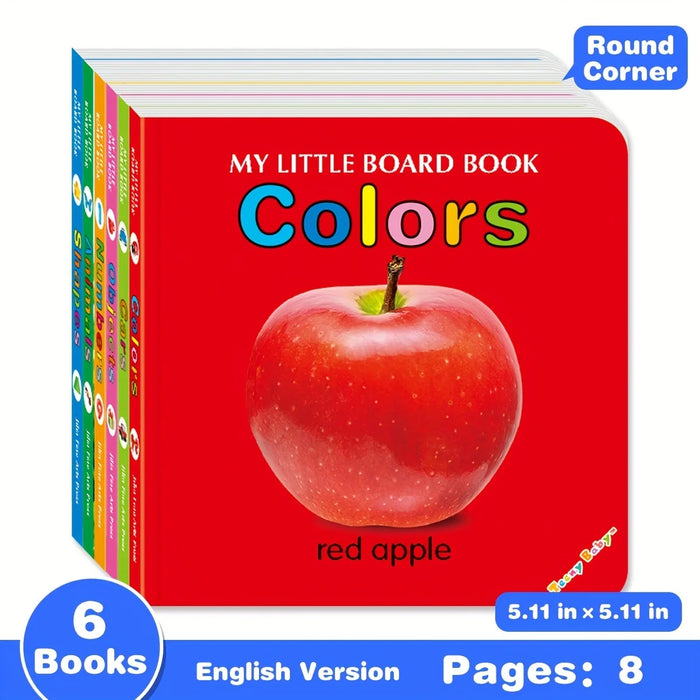 Teeny Baby Colorful Patterned Card Book – Early Sensory & Reading Development | 12 Variants: Single Cards & Box Sets | English | Ages Teen+