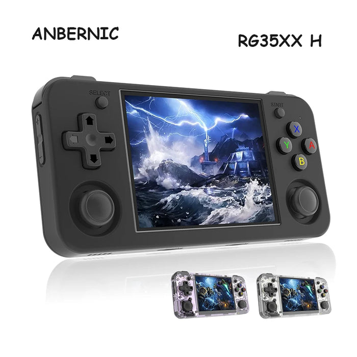 Anbernic RG35XX H Retro Handheld Game Console, 3.5 IPS Screen, 64G, 5000+ Games, Linux, Wi-Fi, HDMI, 3300mAh