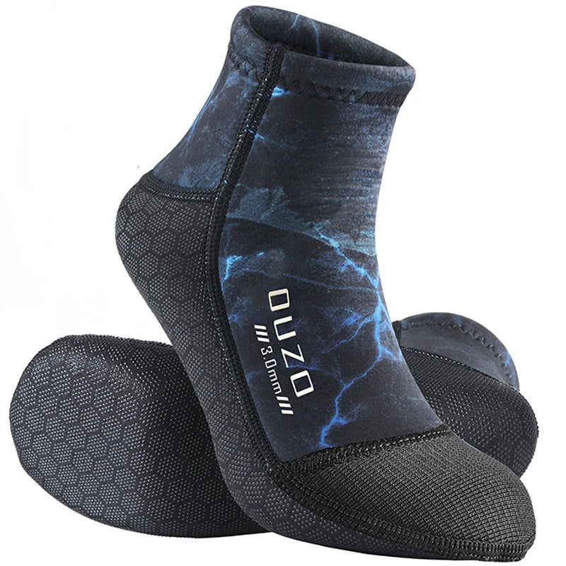 3mm Neoprene Diving Socks – Anti-Slip, Warm & Cold-Proof | 4 Colors | 7 Sizes: XS to 3XL (EU 34-47) | Surfing, Snorkeling & Water Sports | 28 Variants