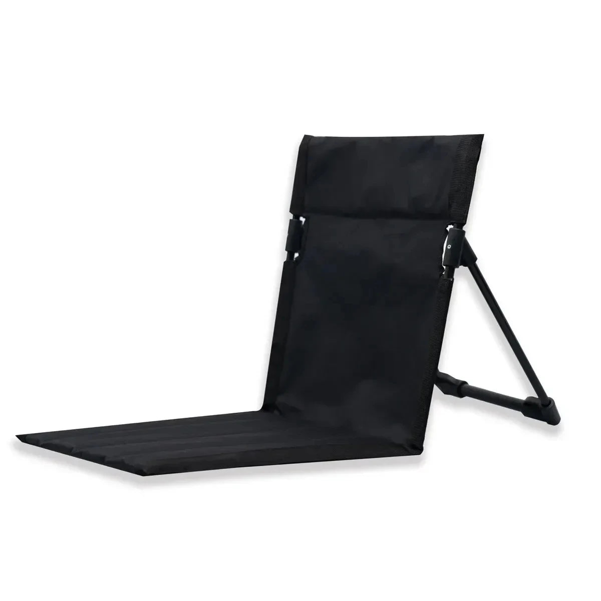 Foldable Camping Chair – Cushioned Backrest, Metal Frame, for Beach, Garden, Park & Picnic, Army Green/Black/Cream