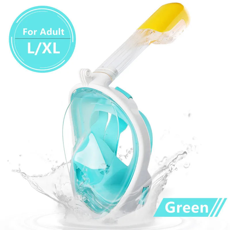 XIAOTREE Full-Face Anti-Fog Diving & Snorkeling Mask – Waterproof | 6 Colors | 3 Sizes: Children, Teenager, Adult | 24 Variants | 1.2kg