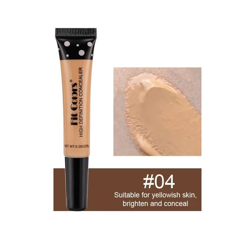 LAIKOU Liquid Concealer – 8g, Moisturizing, Full Coverage for Dark Circles & Acne Spots, 8 Shades