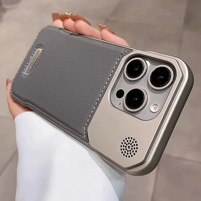 Business Leather iPhone Case with MagSafe – Compatible with iPhone 11 / 12 / 13 / 14 / 15 / 16 / 17 Series incl. Air, Plus & Pro Max | Frameless Armor | 5 Colors | 120 Variants