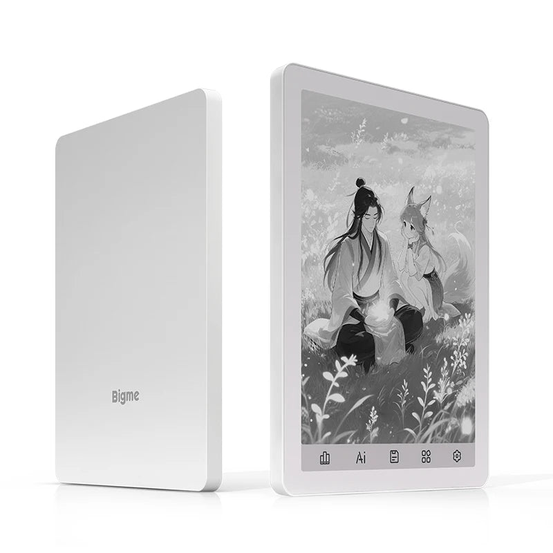 BIGME B6 E-Reader – 6 E-Ink 300PPI, Android 14, 4GB RAM + 64GB (1TB Expandable), Octa-Core, Wi-Fi, Bluetooth, 36-Level Front Light, 2100mAh, USB-C