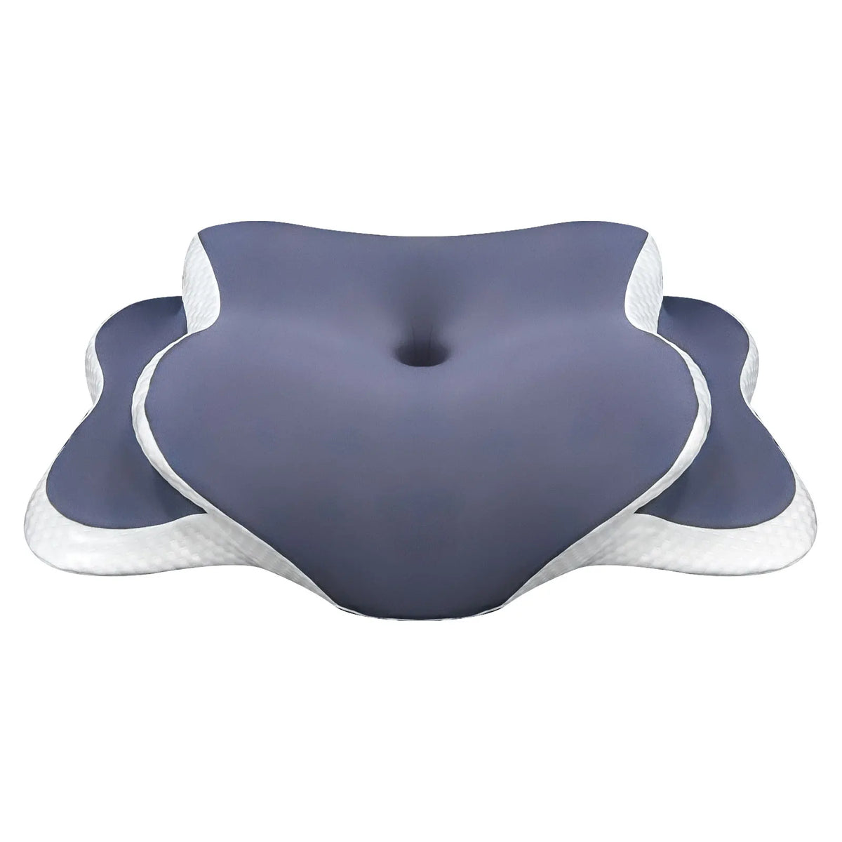 Memory Foam Cervical Neck Pillow – 3 Colors: Grey, Purple & Green | Heart Shape | Neck Pain Relief | Side, Back & Stomach Sleepers | 1.1kg