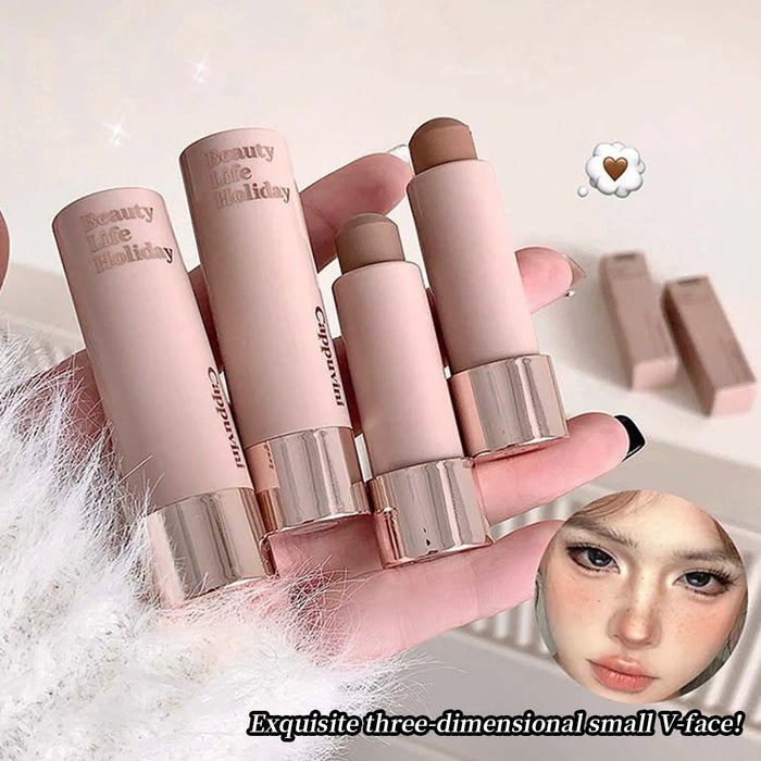 Cappuvini Contour Stick – 4.3g Cream, Moisturizing, Natural Matte, Nose Shadow & Face Contouring, 2 Shades (CP246-1 / CP246-2)