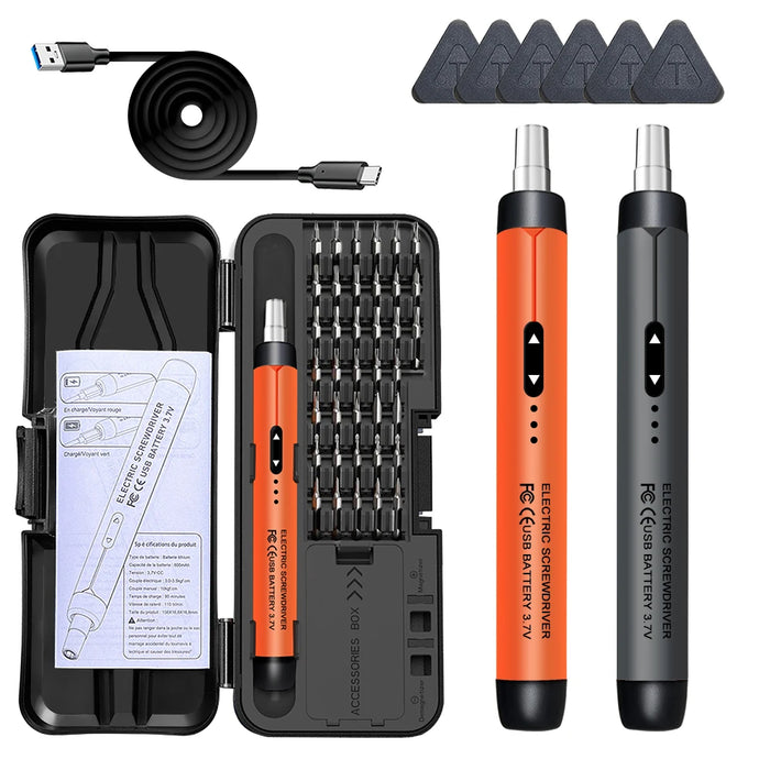 Lefavor Electric Screwdriver Set C200 – 2 Variants | Brushless 3.6V 8W | 1200 RPM | CRV Bits | CE Certified | Home DIY & Phone Repair