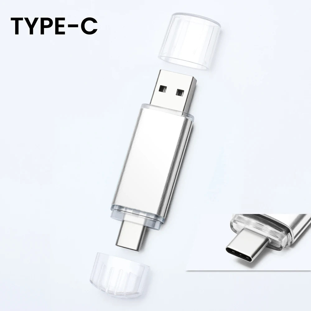 USB C Thumb Drive 64GB, USB2.0 to USB Type-c Flash Drive High-Speed Transmission Memory Stick for Mac pro,Samsung Galaxy,iPad PC