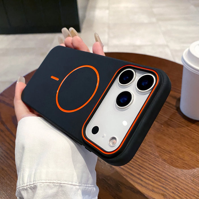 Ultrathin Magnetic iPhone Case – Compatible with iPhone 11 / 12 / 13 / 14 / 15 / 16 / 17 Series | Soft Matte Finish | Wireless Charging | 8 Colors | 160+ Variants