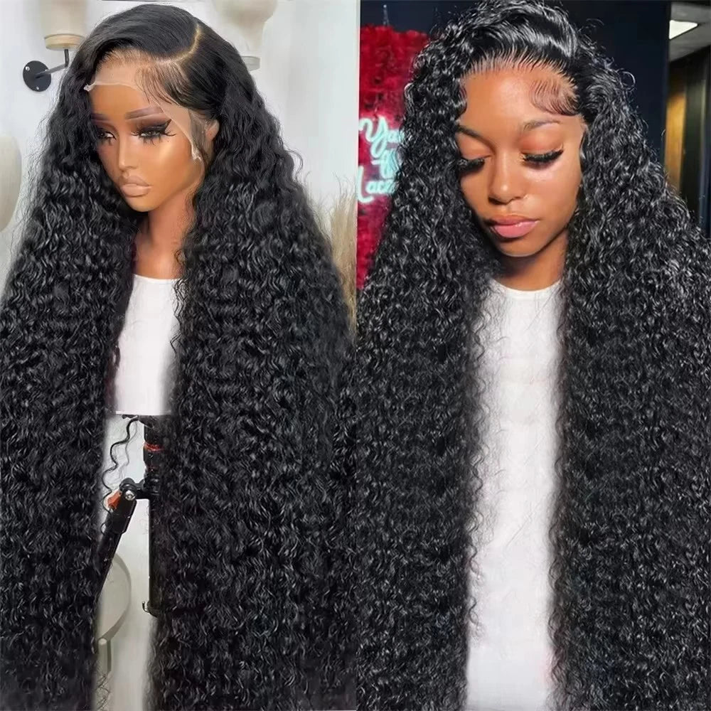 Ainmeys Deep Wave HD Lace Wig – Brazilian Remy Hair, 200% Density | 4 Lace Types: 13x4, 13x6, 5x5, 360 | 18–46 Inches | 60 Variants