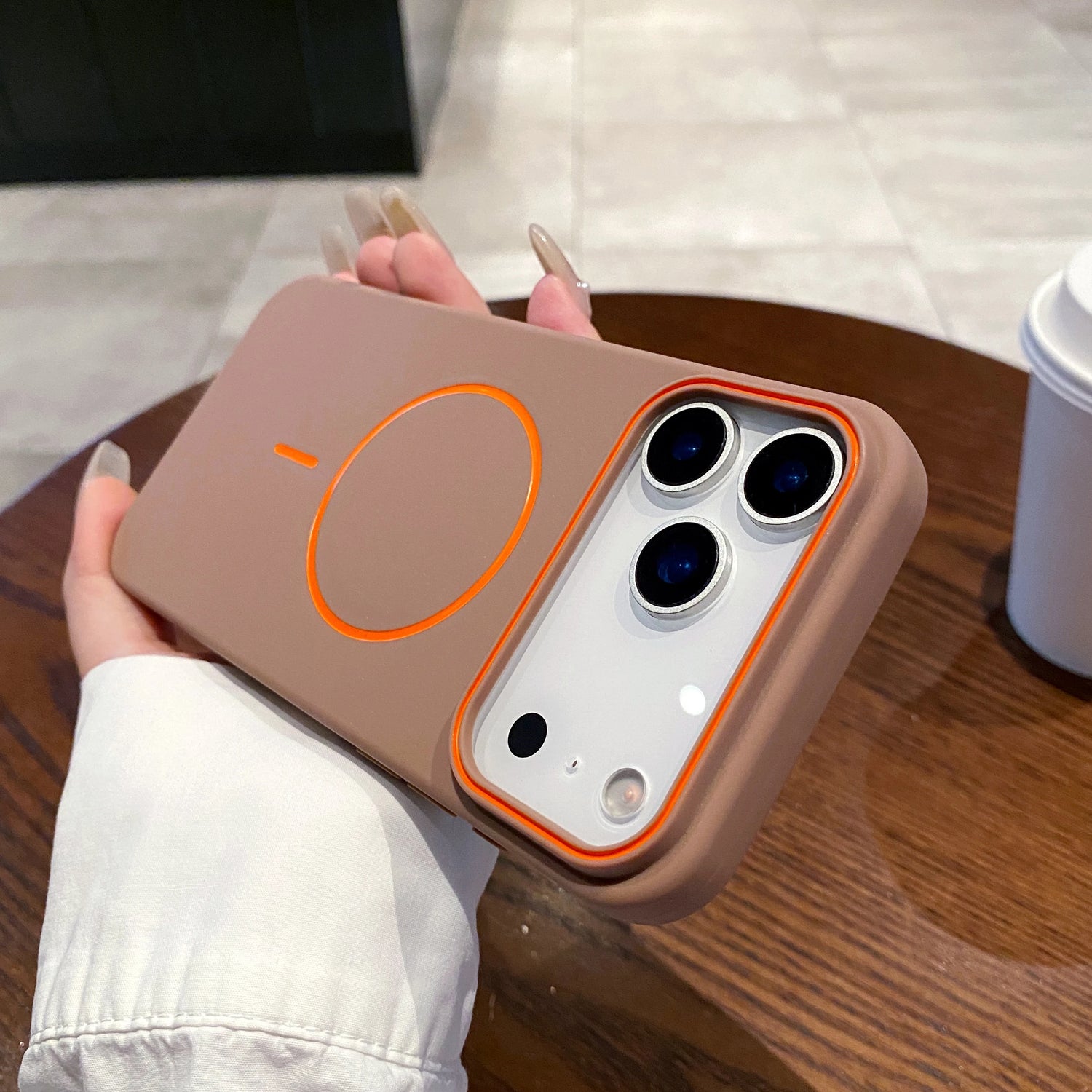 Ultrathin Magnetic iPhone Case – Compatible with iPhone 11 / 12 / 13 / 14 / 15 / 16 / 17 Series | Soft Matte Finish | Wireless Charging | 8 Colors | 160+ Variants