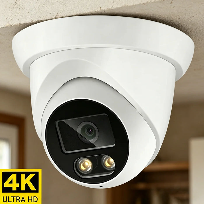 4K 8MP AHD Security Camera – Sony Sensor, IP67, Color Night Vision, H.265, 130°, 2.8mm/3.6mm, PoE, Indoor & Outdoor CCTV